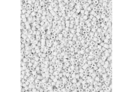 Delica 11/0 DB0750 Opaque Matted White