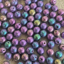 Margele Rotunde 6mm 21495/23980 Jet Purple Iris