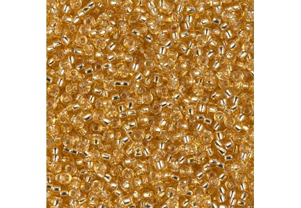 Margele de nisip Miyuki 15/0 0003 Gold Silver Lined