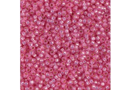 Margele de nisip Miyuki 11/0 0556 Dyed Rose Pink Silver Lined