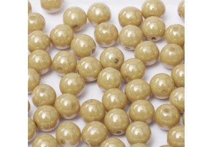 Margele rotunde 3mm Chalk white Latte Luster