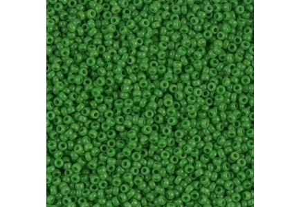 Margele de nisip Miyuki 15/0 Jade Green Opaque 0411 Margele de nisip Miyuki 15/0 Jade Green Opaque 0411