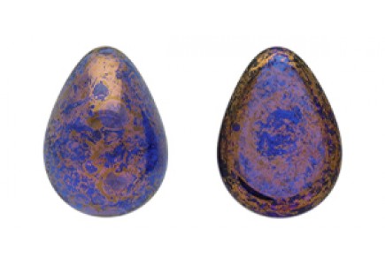 Cabochon Sticla 18x13mm P30060 Sapphire Luster Opaque
