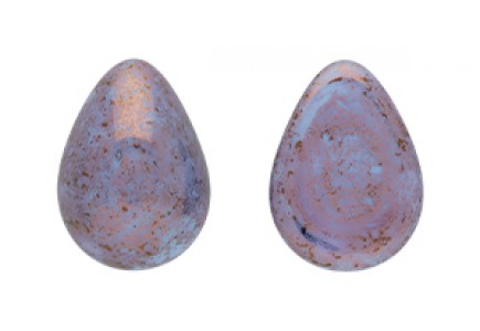Cabochon Sticla 18x13mm P63010 Sky Blue Coral Luster