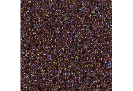 Delica 11/0 DB0061 Purple Lined Lt. Topaz Luster Delica 11/0 DB0061 Purple Lined Lt. Topaz Luster