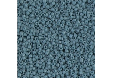 Delica 11/0 DB0792 Dyed Matte Grey/Blue