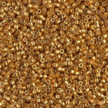 Delica 11/0 DB1833 Duracoat Galvanized Yellow Gold Delica 11/0 DB1833 Duracoat Galvanized Yellow Gold