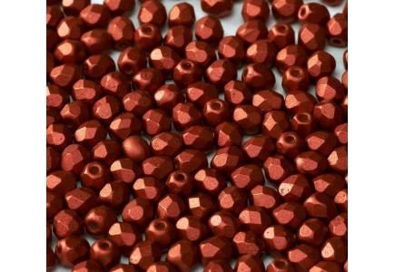 Margele Cehesti Fire-Polish 3mm 01890 Lava Red