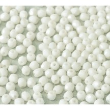 Margele Cehesti Fire-Polish 3mm 03000 Chalk White