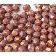Margele Cehesti Fire-Polish 6mm 14496/03000 chalk White Vega Luster