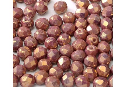 Margele Cehesti Fire-Polish 6mm 14496/03000 chalk White Vega Luster