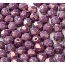Margele Cehesti Fire-Polish 4mm 15726/03000 Chalk Lila Vega Luster Mauve