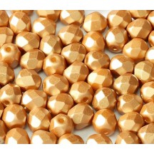 Margele Cehesti Fire-Polish 6mm 25003/02010 Alabaster Pastel Amber