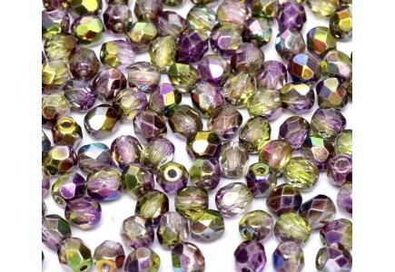 Margele Cehesti Fire-Polish 6mm 95000/00030 Crystal Vitrail Light