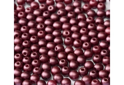 Margele Rotunde 3mm 25031 Alabaster Pastel Burgundy