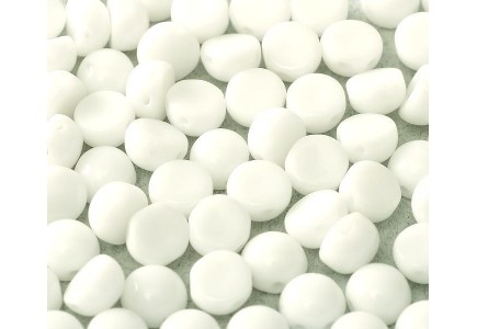 2-hole Cabochon 6 mm 03000 Chalk White 2-hole Cabochon 6 mm 03000 Chalk White