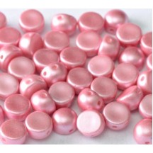 2-hole Cabochon 6 mm Alabaster Pastel Pink