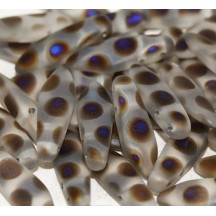 Margele Daggers cu doua gauri 2227A/00030 Crystal Azzuro Dots Matted Margele Daggers cu doua gauri 2227A/00030 Crystal Azzuro Dots Matted