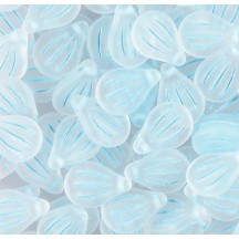 Preciosa Engraved Pip 9x14mm 84308 Crystal Matte Blue Painted Preciosa Engraved Pip 9x14mm 84308 Crystal Matte Blue Painted