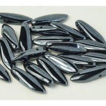 Margele Daggers cu doua gauri 14400/23980 Jet Hematite Margele Daggers cu doua gauri 14400/23980 Jet Hematite