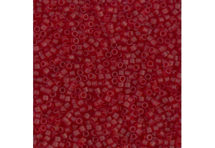 Delica 11/0 DB1262 Matted Transp Dk Cranberry