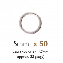  Set Zale 5mm Argintiu