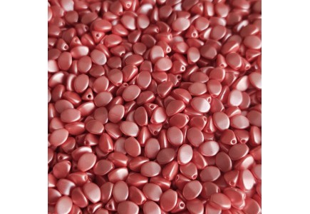 Margele Pinch 5x3mm 25007/02010 Alabaster Pastel Lt Coral