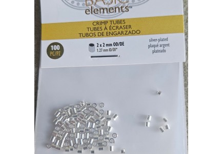 Crimp 2mm  Argintiu