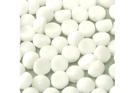 2-hole Cabochon 6 mm 03000 White