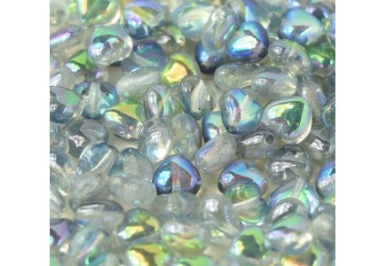 Margele Inima 6mm 98538/00030 Crystal Blue Rainbow