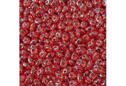 Superduo L90080 Luster Siam Ruby Superduo L90080 Luster Siam Ruby
