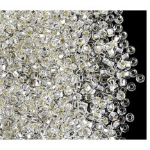 *Margele de nisip Preciosa Ornela 8/0 29001/78102 Silver Lined Crystal
