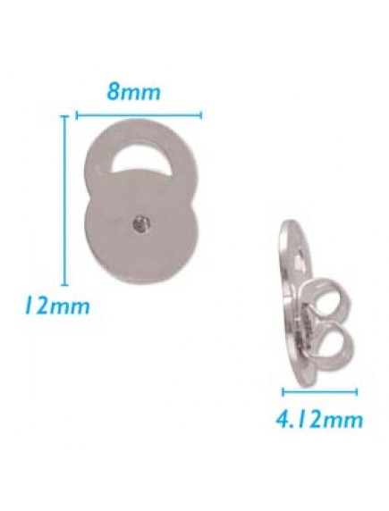 Fluturasi 8mm Argintii Pereche