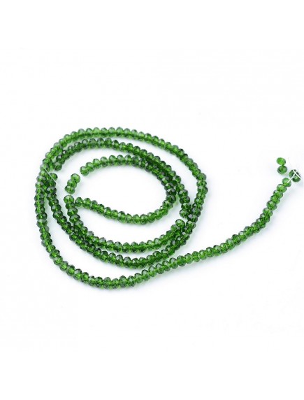 Rondele Sticla 3x2mm Sea Green