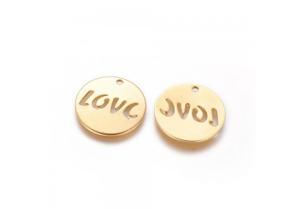 Pandant Rotund 20.5mm Love