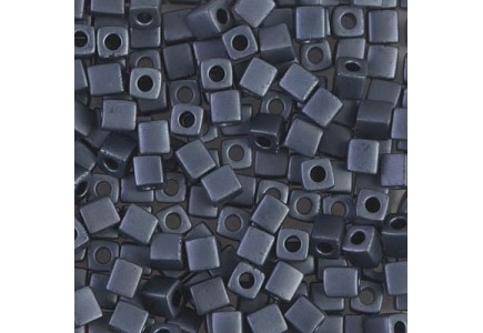 Miyuki Cube 1.8 mm 2001 Matted Gunmetal Miyuki Cube 1.8 mm 2001 Matted Gunmetal