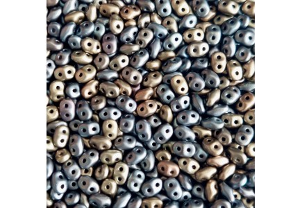 Superduo 01670 Crystal Grey Rainbow
