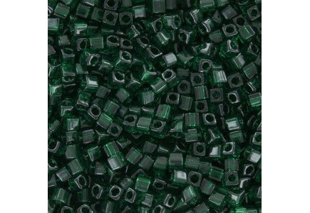Miyuki Cube 1.8mm 0156 Transp. Dk Emerald