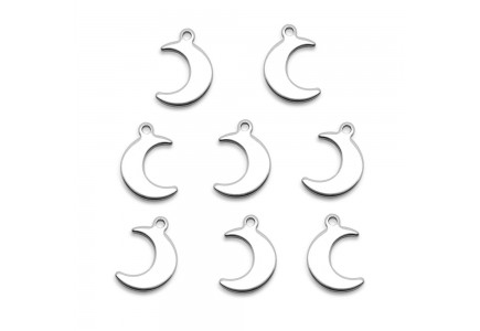 Charm Otel inoxidabil Luna 16x11x1mm