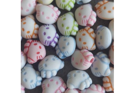 Margele Hello Kitty 10x8x5mm