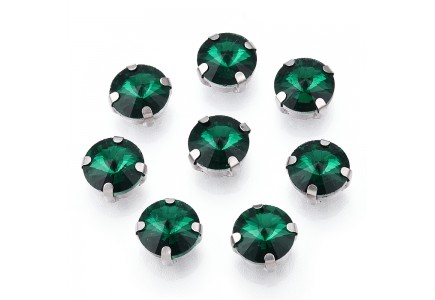Cristale De Cusut 11x7.2mm Sea Green