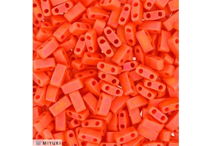 Miyuki Half Tila 0406FR Op. Orange Matted AB
