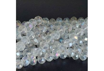 Rondele Sticla 6x5mm Clear AB