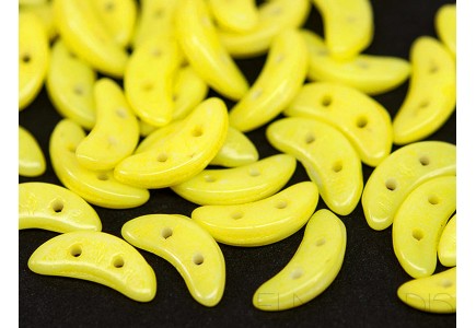 Margele CzechMates Crescent ColorTrends Opaque Buttercup