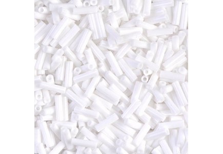 Miyuki Bugle 6mm 0402 White Opaque 
