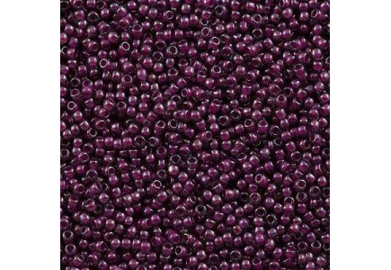 Margele Toho 11/0 1076 Inside Color Gray/Magenta Lined