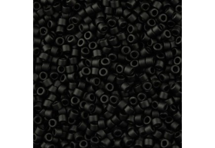 Delica 10/0 DB100310 Black Matted Delica 10/0 DB100310 Black Matted