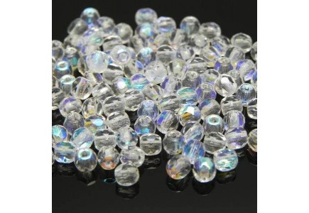 Margele Cehesti Fire-Polish 4mm 00030/28701 Crystal AB Margele Cehesti Fire-Polish 4mm 00030/28701 Crystal AB