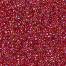 Delica 10/0 DB100062 Lined Cranberry AB 
