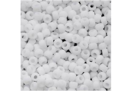 Margele Toho 11/0 0041F Opaque Frosted White Margele Toho 11/0 0041F Opaque Frosted White